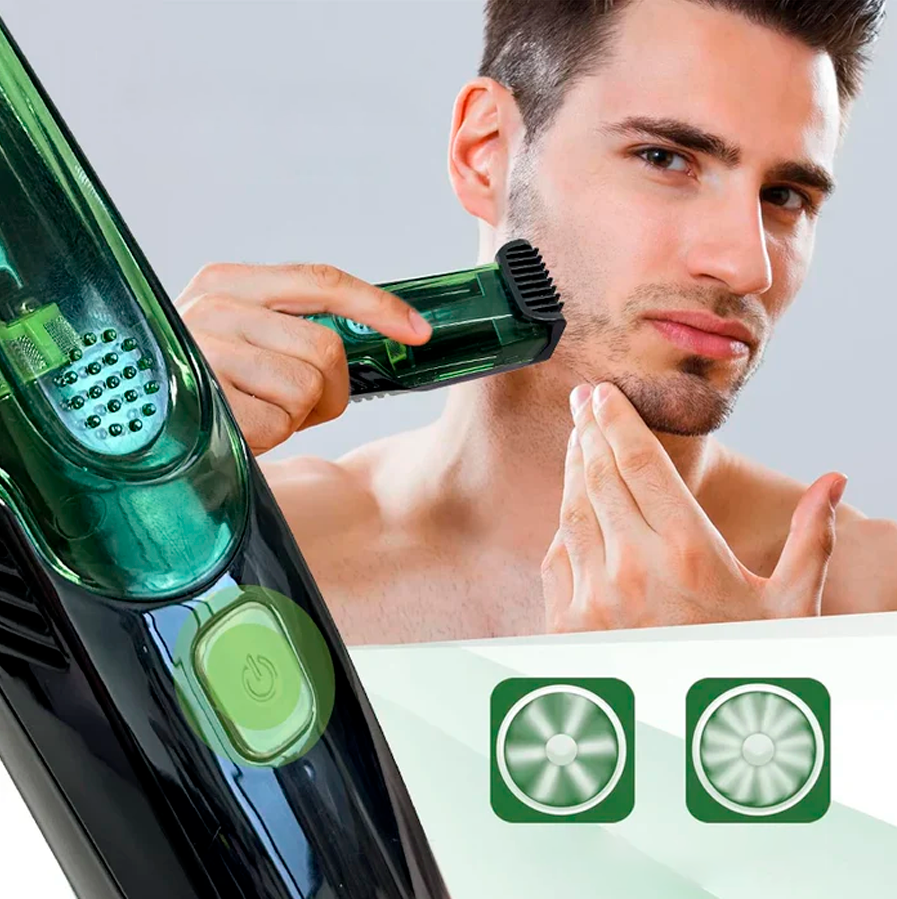 Cortapelos sin cable para hombre VacShave